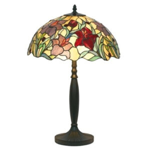 Blomstermönstrad bordslampa ATHINA 62cm