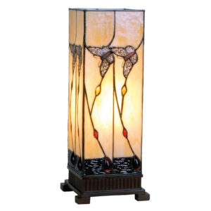 Bärnstensfärgad bordslampa Amberly 45 cm