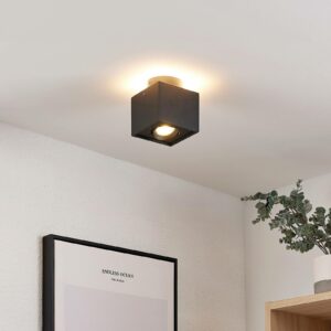 Arcchio Walisa LED-taklampa, kantig, svart